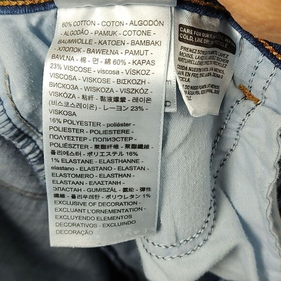 Levi Strauss 711 Skinny Denim Jeans Size 32 - Picture 7 of 10